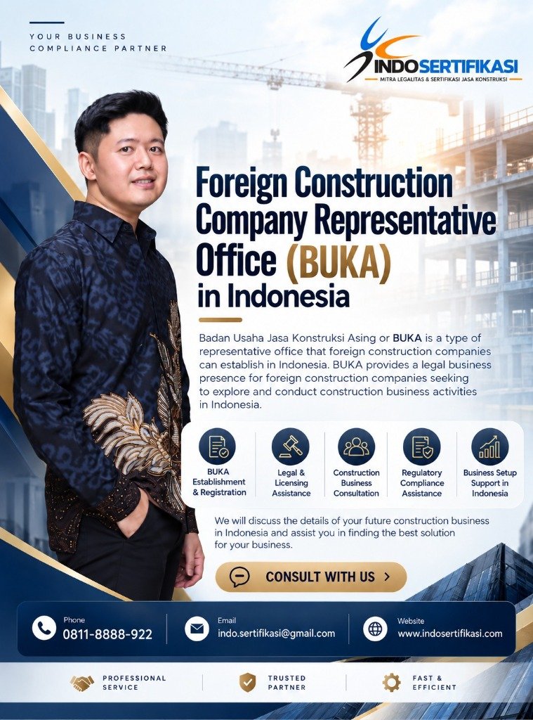 Flyer Foreign Construction Company Representative Office (BUKA)