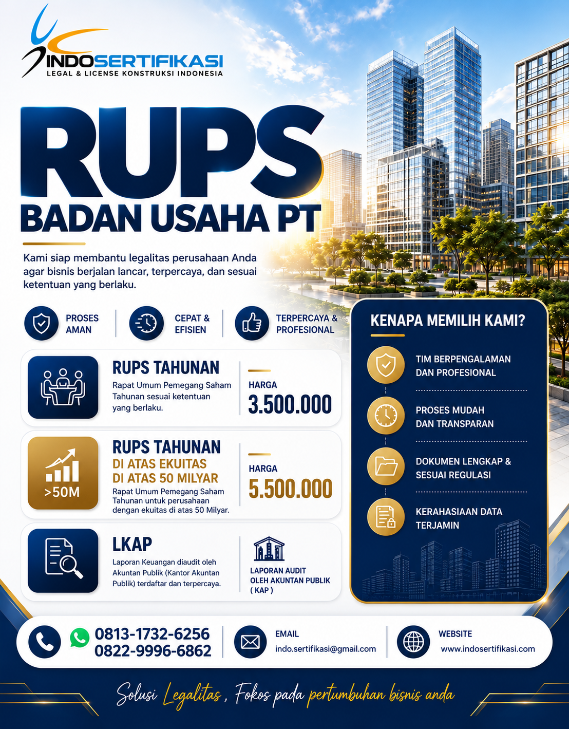 Flyer RUPS Badan Usaha PT dan LKAP IndoSertifikasi