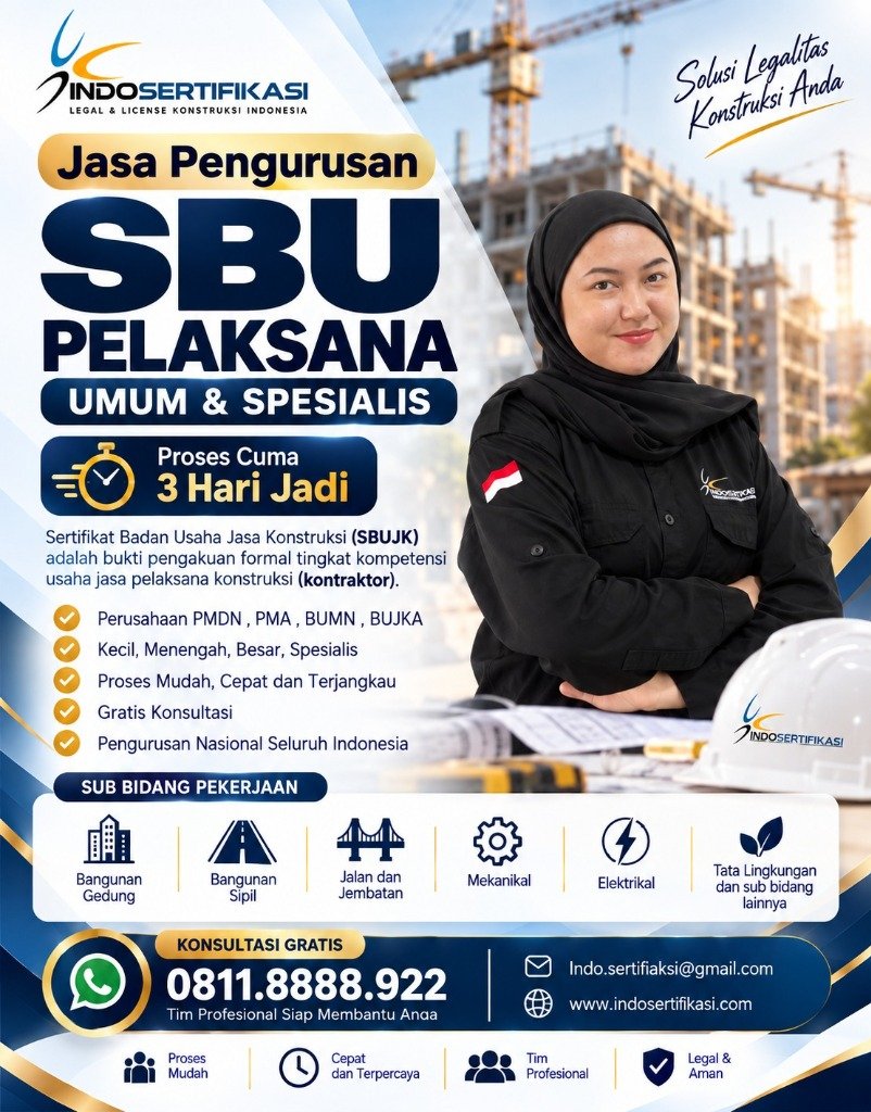 Flyer SBU Pelaksana Konstruksi