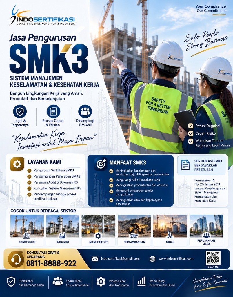 Flyer Pengurusan SMK3 Kemnaker
