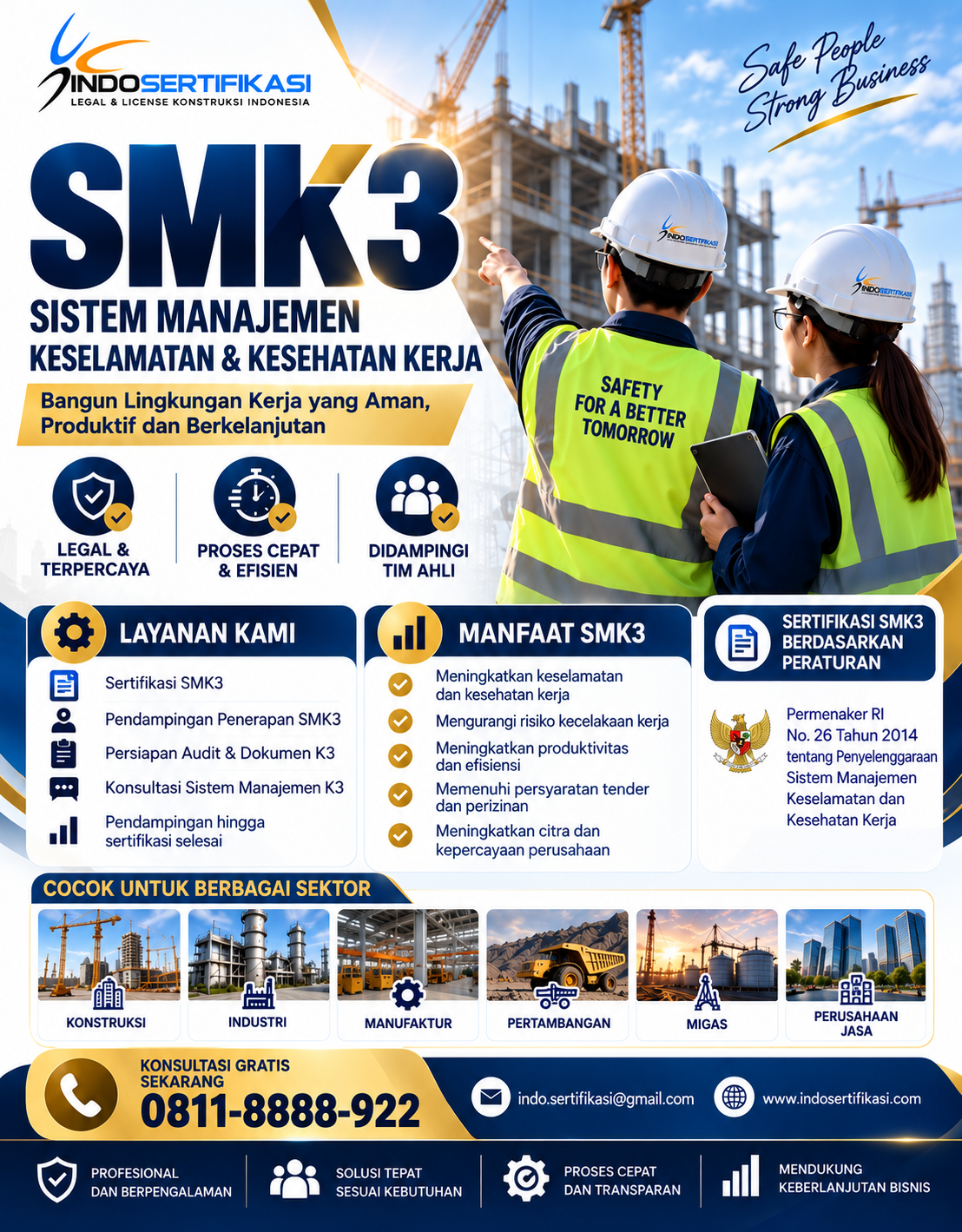 Flyer Pengurusan SMK3 Kemnaker